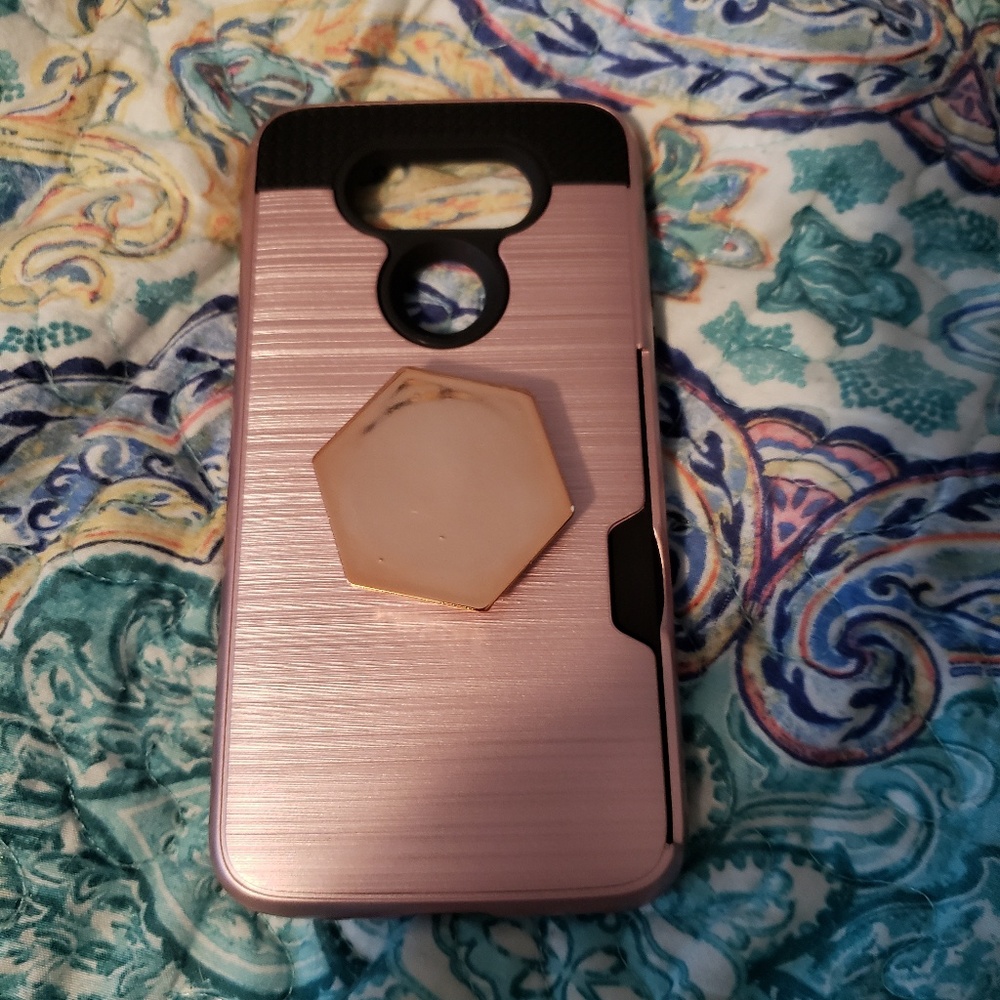LG G5 phone case and pop socket